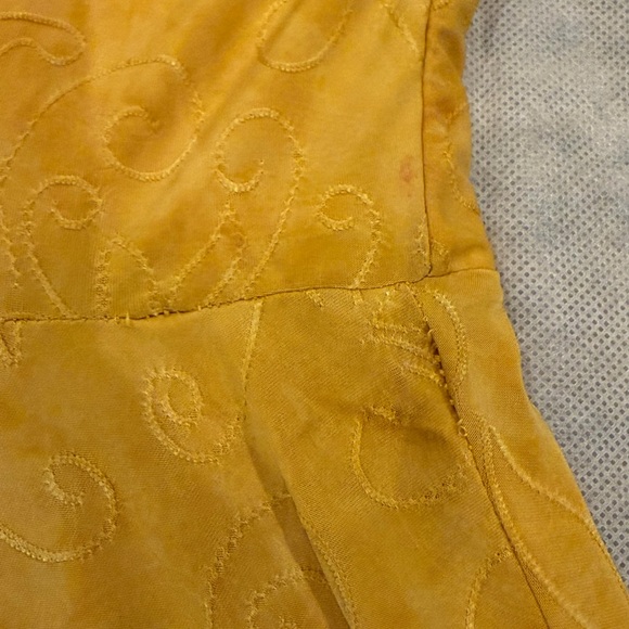 Fashion Nova Mustard Halter Maxi Dress Mermaid Bodycon Yellow Size M - Picture 10 of 11